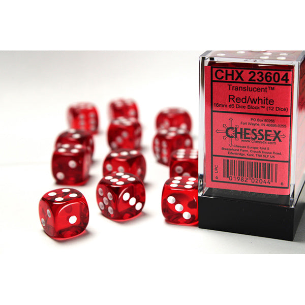 Chessex - Translucent 16mm D6 Dice Block
