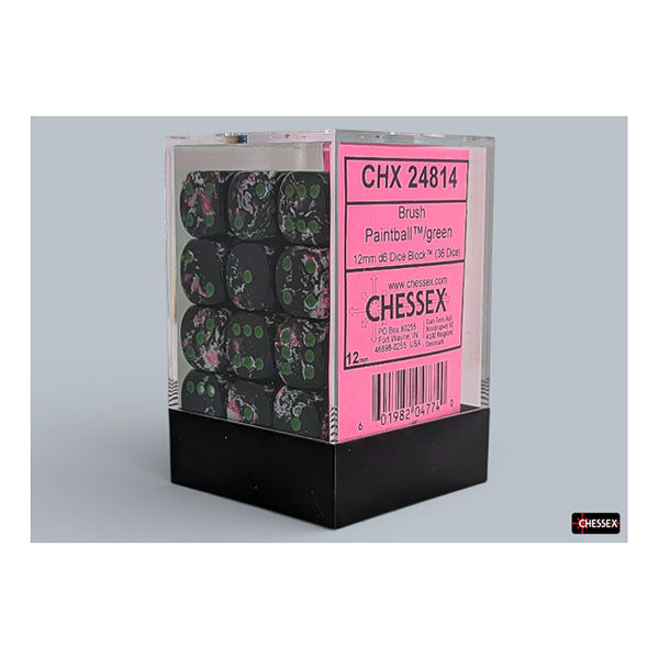 Chessex - Brush 12mm D6 Dice Block