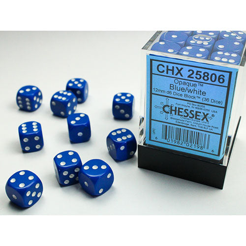 Chessex - Opaque 12mm D6 Dice Block