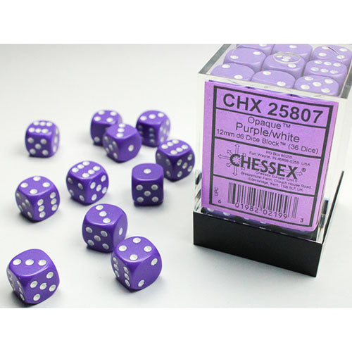 Chessex - Opaque 12mm D6 Dice Block