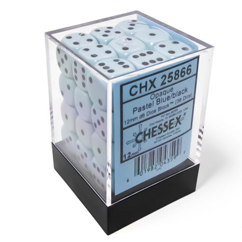 Chessex - Opaque Pastel 12mm D6 Dice Block