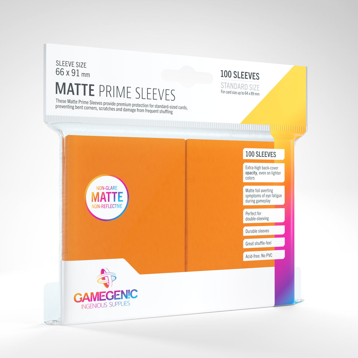 Gamegenic Matte Prime - Standard Size 100 Sleeves