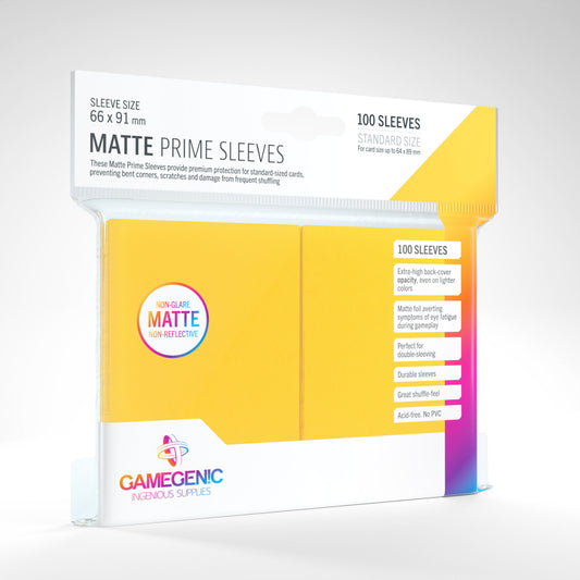 Gamegenic Matte Prime - Standard Size 100 Sleeves