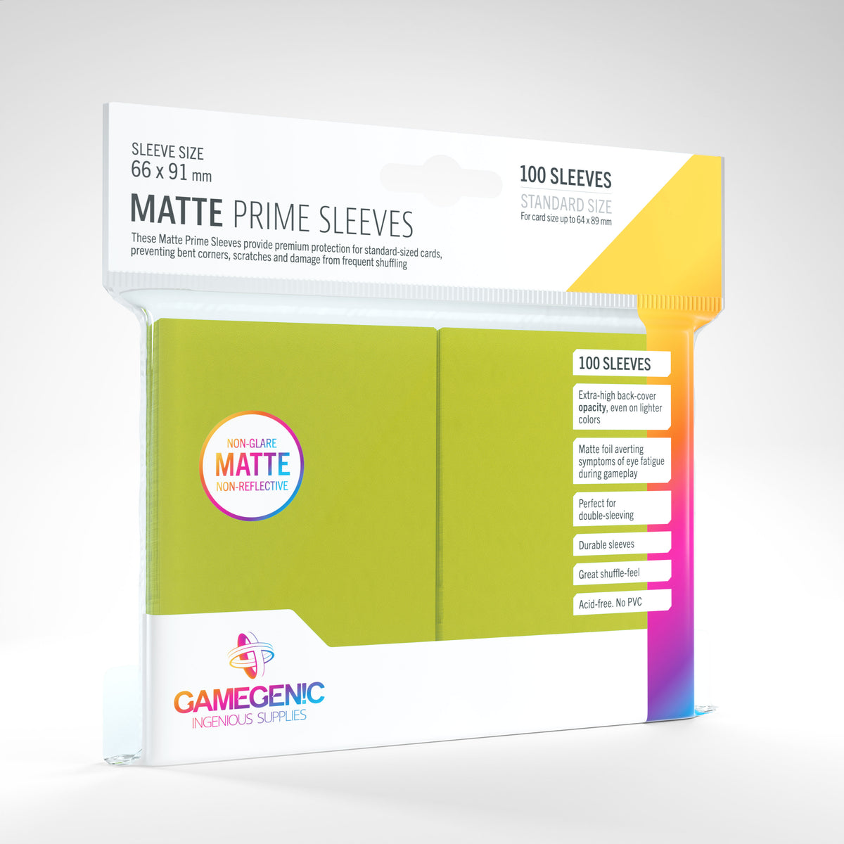 Gamegenic Matte Prime - Standard Size 100 Sleeves