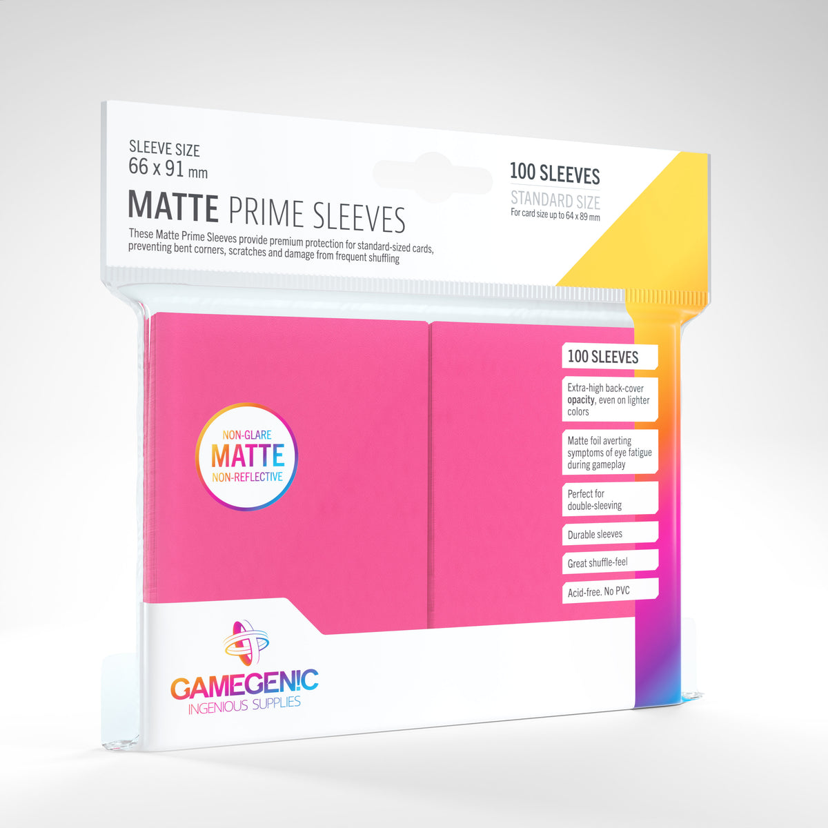 Gamegenic Matte Prime - Standard Size 100 Sleeves
