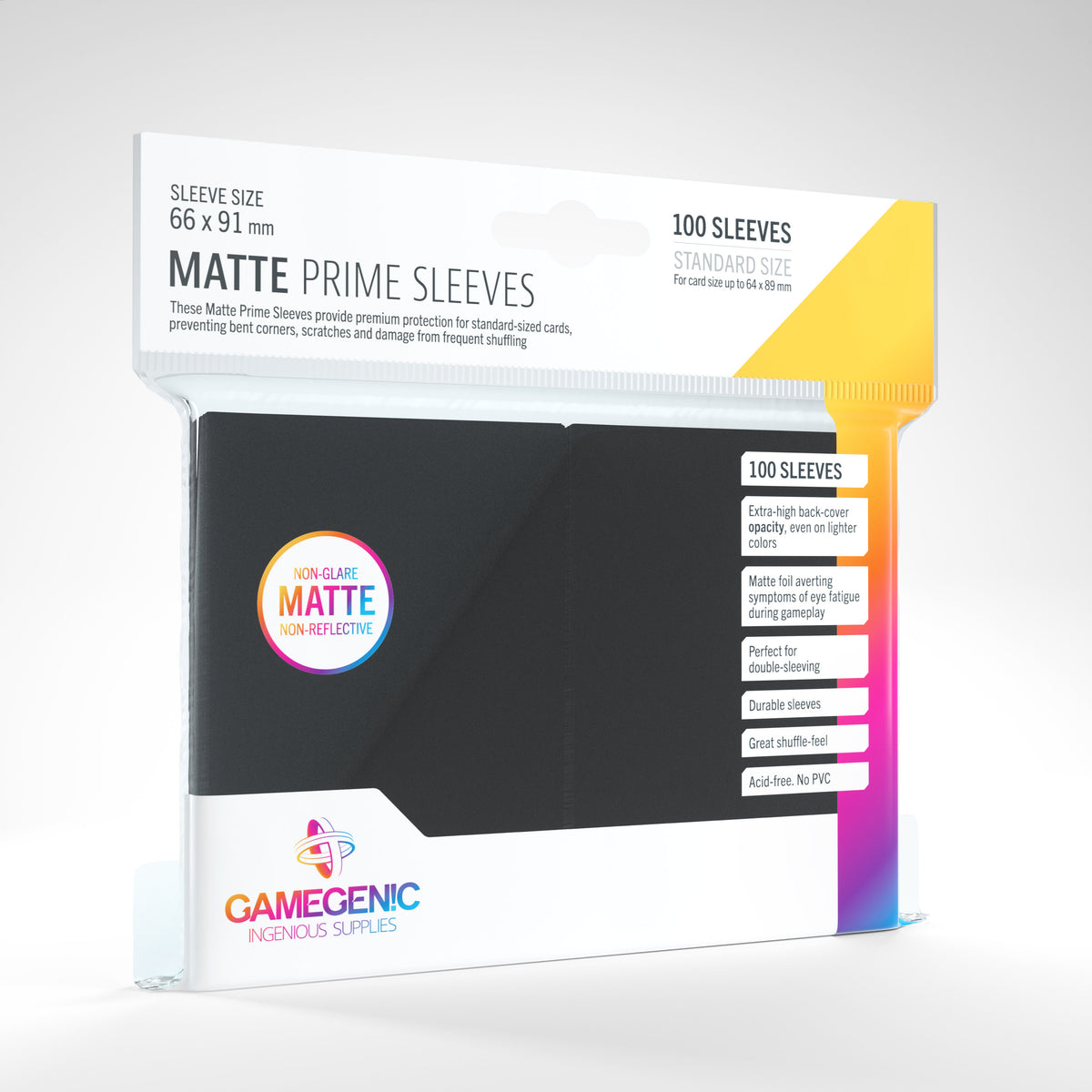 Gamegenic Matte Prime - Standard Size 100 Sleeves