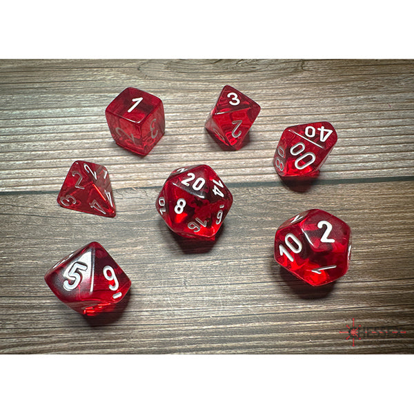 Chessex - Translucent Polyhedral 7 Dice Set