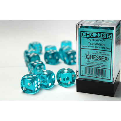 Chessex - Translucent 16mm D6 Dice Block