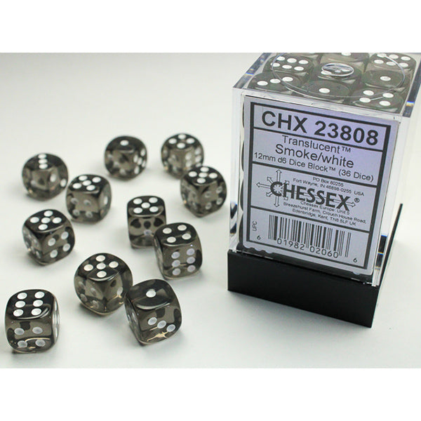 Chessex - Translucent 12mm D6 Dice Block
