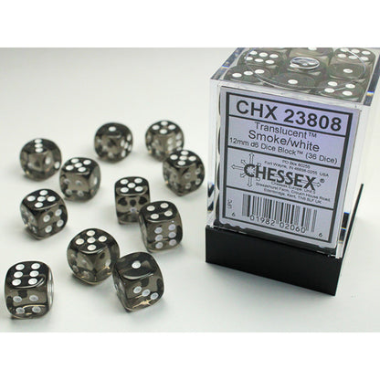 Chessex - Translucent 12mm D6 Dice Block