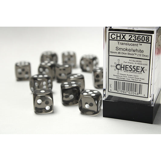 Chessex - Translucent 16mm D6 Dice Block