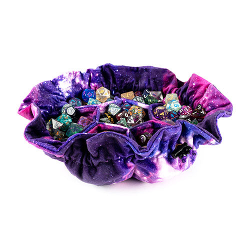 Velvet Compartment Dice Bag with Pockets