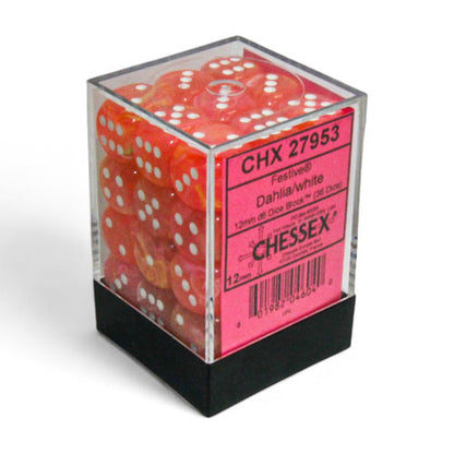 Chessex - Festive 12mm D6 Dice Block