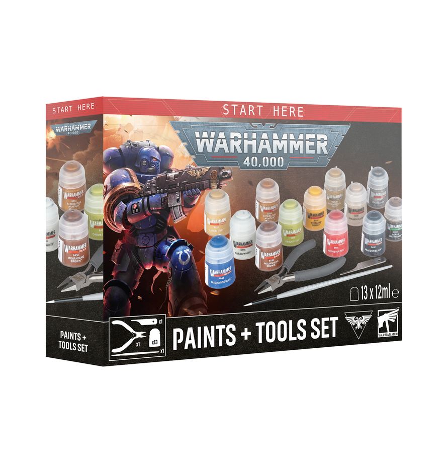 Warhammer 40,000: Paint + Tools Set