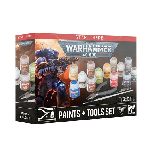 Warhammer 40,000: Paint + Tools Set