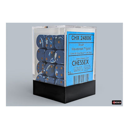 Chessex - Brush 12mm D6 Dice Block