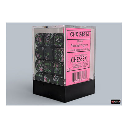 Chessex - Brush 12mm D6 Dice Block