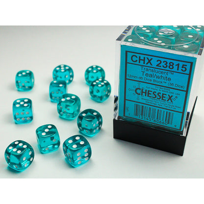 Chessex - Translucent 12mm D6 Dice Block