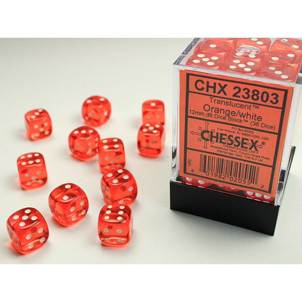 Chessex - Translucent 12mm D6 Dice Block
