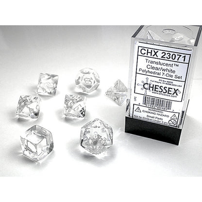 Chessex - Translucent Polyhedral 7 Dice Set