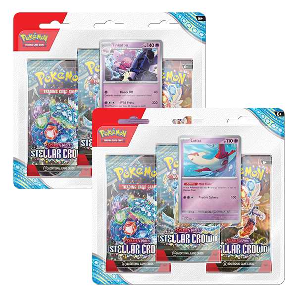 Pokemon TCG: Stellar Crown - Checklane Blister 3-Pack