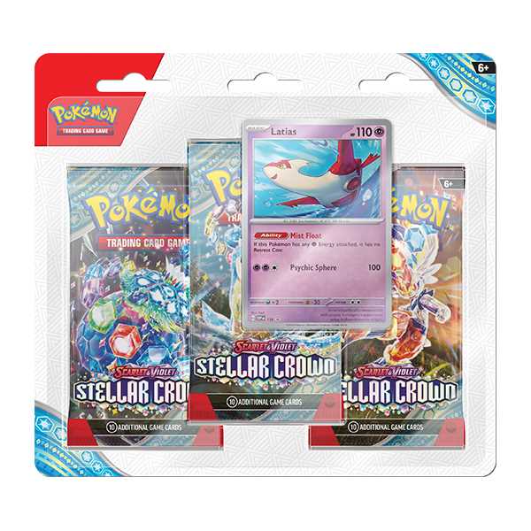 Pokemon TCG: Stellar Crown - Checklane Blister 3-Pack