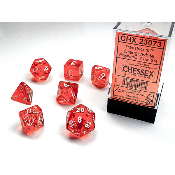 Chessex - Translucent Polyhedral 7 Dice Set