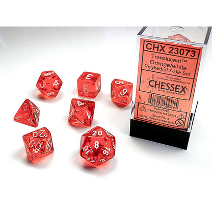 Chessex - Translucent Polyhedral 7 Dice Set