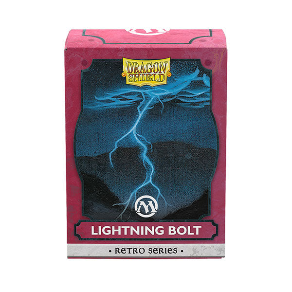 Dragon Shield - Brushed Art Standard Size Sleeves 100pk - Magic: The Gathering Retro Series Lightning Bolt