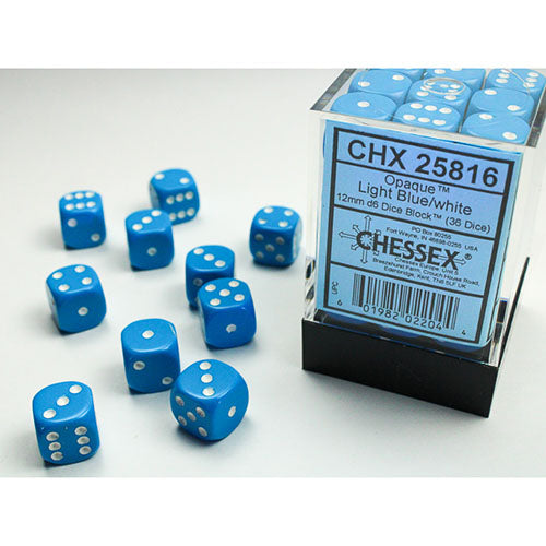 Chessex - Opaque 12mm D6 Dice Block