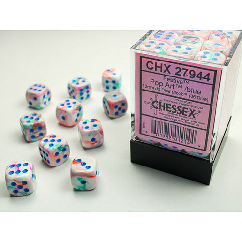 Chessex - Festive 12mm D6 Dice Block