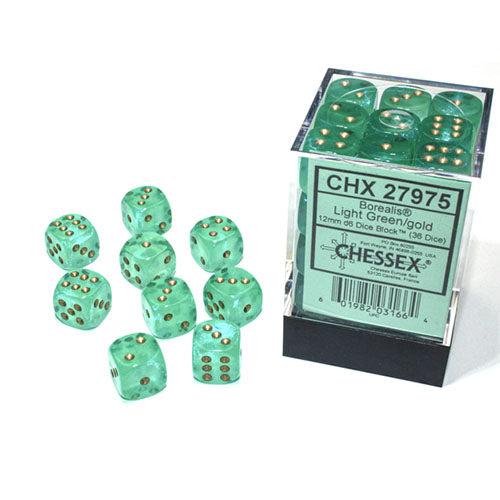 Chessex - Borealis 12mm D6 Dice Block
