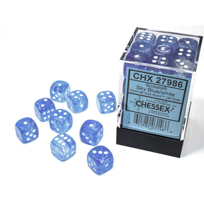 Chessex - Borealis 12mm D6 Dice Block