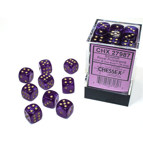 Chessex - Borealis 12mm D6 Dice Block