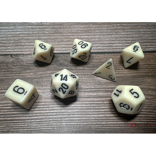 Chessex - Opaque Opaque Polyhedral 7 Dice Set