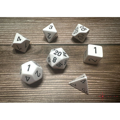 Chessex - Opaque Opaque Polyhedral 7 Dice Set