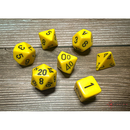 Chessex - Opaque Opaque Polyhedral 7 Dice Set