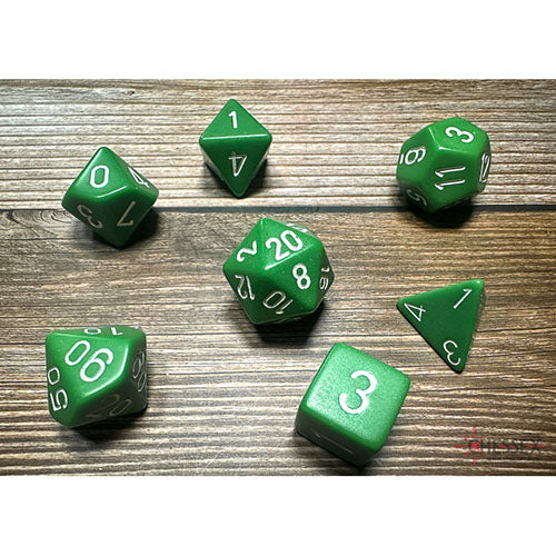 Chessex - Opaque Opaque Polyhedral 7 Dice Set