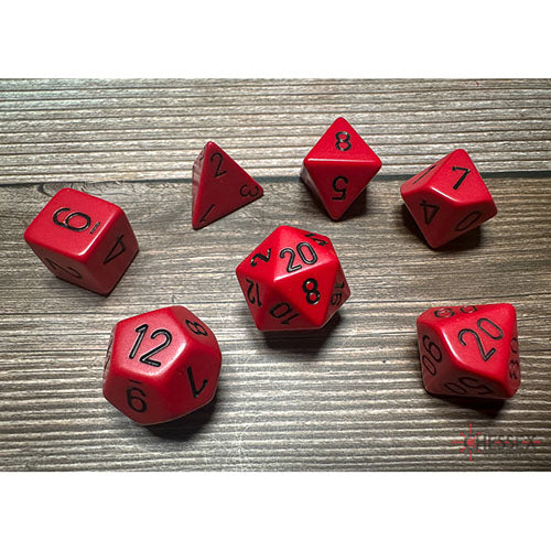 Chessex - Opaque Opaque Polyhedral 7 Dice Set