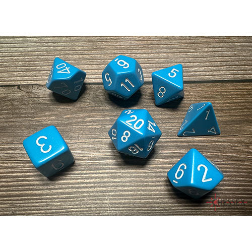 Chessex - Opaque Opaque Polyhedral 7 Dice Set