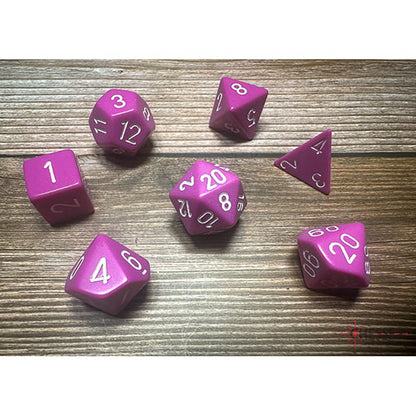 Chessex - Opaque Opaque Polyhedral 7 Dice Set