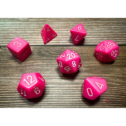 Chessex - Opaque Opaque Polyhedral 7 Dice Set