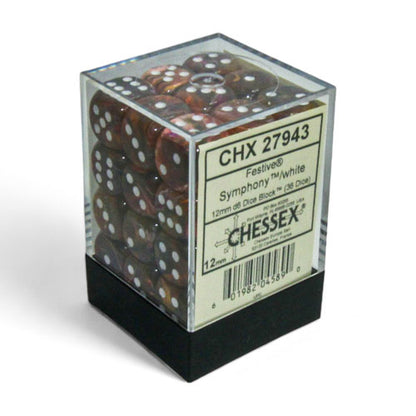 Chessex - Festive 12mm D6 Dice Block
