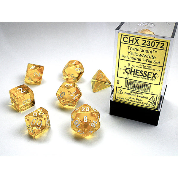 Chessex - Translucent Polyhedral 7 Dice Set