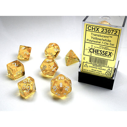 Chessex - Translucent Polyhedral 7 Dice Set