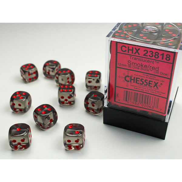 Chessex - Translucent 12mm D6 Dice Block