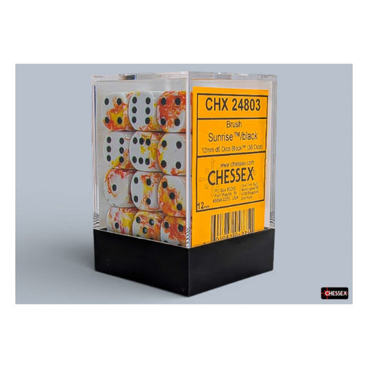 Chessex - Brush 12mm D6 Dice Block