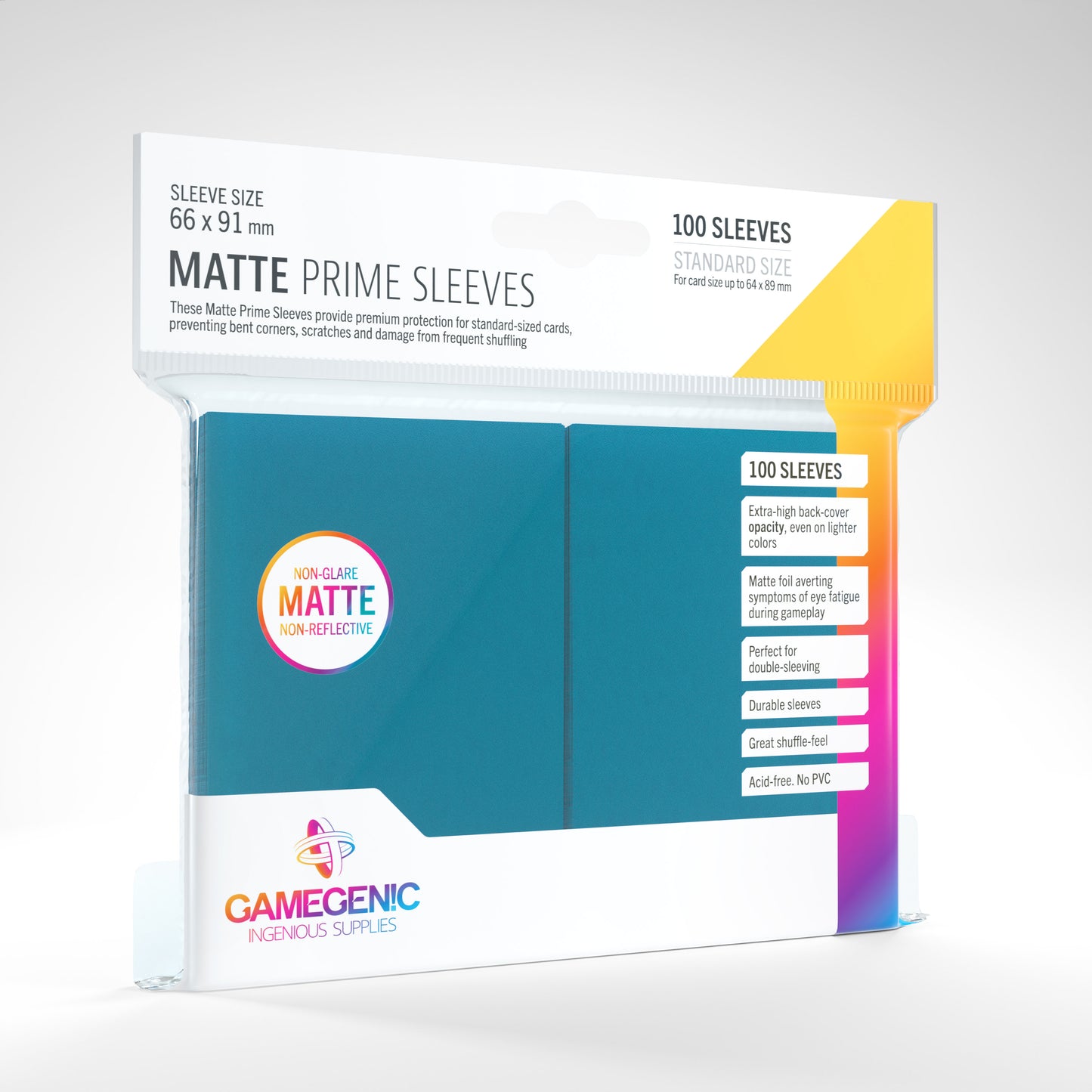 Gamegenic Matte Prime - Standard Size 100 Sleeves