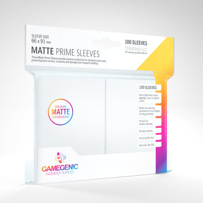 Gamegenic Matte Prime - Standard Size 100 Sleeves