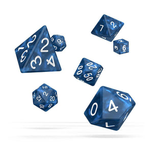 Oakie Doakie Dice RPG Set Marble - Blue